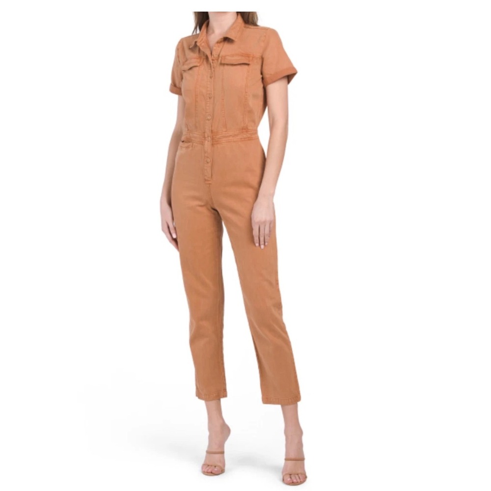 Young Fabulous & Broke YFB Jumpsuit‎ Women M Terracotta Tencel Cotton Utility